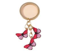 KREATIONS Animal Keychain: Snail Design, 3D Pendant, As picture shows-rose red, S