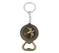 KREATIONS Dragon Keychain: Winter Is Coming Wolf Head, Red in black-red in black, S