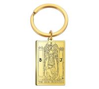 KREATIONS Square Tarot Card Keyring for Car & Backpack, S