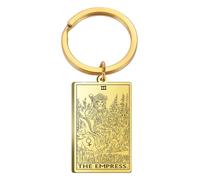 KREATIONS Square Tarot Card Keyring for Car & Backpack, S