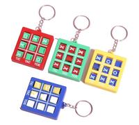 KREATIONS Tic-Tac-Toe Keyring Mini Thinking Game for On the Go