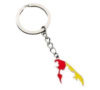 KREATIONS Vintage Tamil Eelam Pendant Keyring, Key ring in steel colour, S