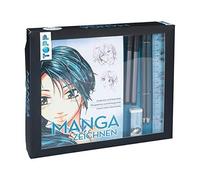 Kreativ-Set Manga zeichnen: Buch mit Manga-Grun, Keck.