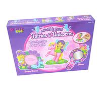 Kreative Kids 3 in 1 Fairies & Unicorns Mould and Paint Set - Make Your Own Fairy & Unicorn Frame, Mirror and Ornament