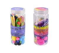 Kreative Kids Arts and Crafts 150 Pieces Children Craft DIY Craft Set Jar Includes Pom Poms, Pipe Cleaners, Feathers + More!