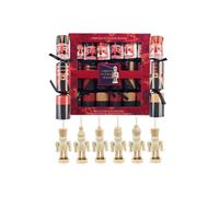 kreativekraft 6 PYO Nutcracker Crackers Christmas Xmas Celebration Festive Gift in Red kreativekraft Red