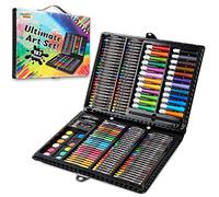 KreativeKraft Art Set Kids and Adults with 187pcs Drawing Set Carry Case Artist Set Professional and Beginners