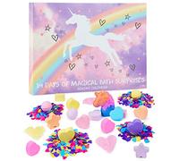 KreativeKraft Bath Bombs Advent Calendar 2023, Christmas Advent Calendars For Kids, 24 Unicorn Gifts For Girls, Xmas Gifts Ideas For Childrens