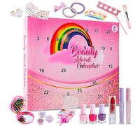 KreativeKraft Beauty Advent Calendar 2025 Girls Pampering Christmas Countdown Calendar Peel Off Nail Polish Makeup Nail Stickers Gifts for Girls (Beauty)
