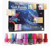 KreativeKraft Beauty Advent Calendar 2025 Girls Pampering Christmas Countdown Calendar Peel Off Nail Polish Makeup Nail Stickers Gifts for Girls (Nail Polish)