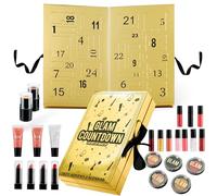 KreativeKraft Beauty Advent Calendar 2025, Makeup Set, Pampering Skincare Christmas Countdown Calendar for Girlfriend Wife Mum Sister, Gifts for Her (Gold)