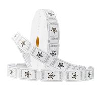 KreativeKraft Bingo Game Set or Accessories for Teens & Adults, Raffle Tickets, Tear Dabbers, Markers, Books, Counters, Fun Family Game Activity Idea (White Raffle)