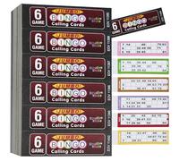 KreativeKraft Bingo Game Set or Accessories for Teens & Adults, Raffle Tickets, Tear Dabbers, Markers, Books, Counters, Fun Family Game Activity Idea (Bingo Books)