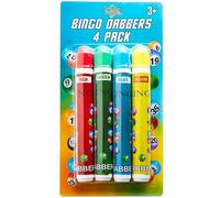 KreativeKraft Bingo Game Set or Bingo Accessories, Raffle Tickets Easy Tear Bingo Dabbers Non Drip Bingo Book Bingo Tickets Counters for Events Parties (Bingo Dabbers)