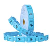 KreativeKraft Bingo Game Set or Bingo Accessories, Raffle Tickets Easy Tear Bingo Dabbers Non Drip Bingo Book Bingo Tickets Counters for Events Parties (Blue Raffle)