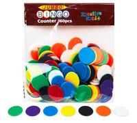 KreativeKraft Bingo Game Set or Bingo Accessories, Raffle Tickets Easy Tear Bingo Dabbers Non Drip Bingo Book Bingo Tickets Counters for Events Parties (Bingo Chips)