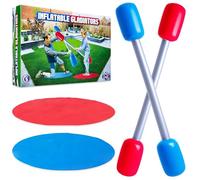 KreativeKraft Inflatable Gladiator Game Set Age 5+ with Inflatable Batons - Party, Beach, Outdoor Games for Kids or Adults