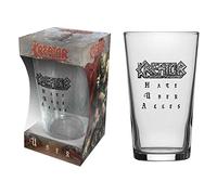 Kreator Beer Glass Hate Uber Alles Band Logo Official Boxed One Size