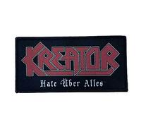 Kreator - Hate Over Alles Sew-On Patch | Logo Patch Thrash Metal, black, One Size