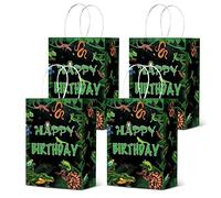 Kreatwow Reptile Party Bags Supplies Reptile Party Favor Bags for Boys Girls 16pcs Reptiles Birthday Birthday Party Supplies Gift Treat Goody Bags Safari Animals Lizard Snake Alligator