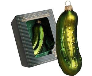 Krebs Glas Lauscha - Glass Christmas Tree Decoration - Christmas Cucumber Pendant - Approx. 11 cm