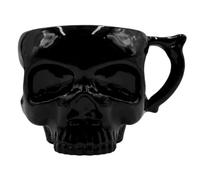 kreepsville 666 Anatomical Skull Mug Gothic Ceramic Gruesome Gloss Black, KR_HWMGSB