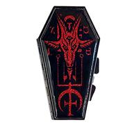 Kreepsville 666 Baphomet Satanic Red Glitter Coffin Compact