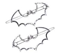 Kreepsville 666 Bat Outline Hair Clips Hair Slides Pair Barrette Gothic Accessory
