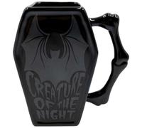 kreepsville 666 Coffin Mug Creature Of Night Go Away Ouija Skull Cross Bones, Black, One Size