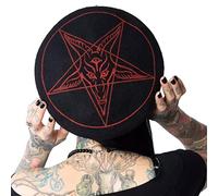 kreepsville 666 Goat Head Beret Hat Black Red