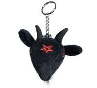 kreepsville 666 Goathead Baphomet Plush Keychain, Black, One size