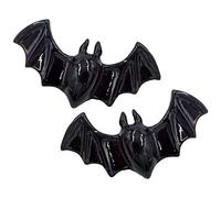 kreepsville 666 Lil Black Bat Hair Slides Pair Barrette Gothic Accessory