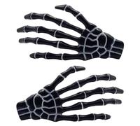 kreepsville 666 Skeleton Hand Hair Slides Bone Glow in the Dark Black Gothic, Black, One Size