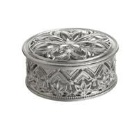 Kreeqe 12 Pack Exquisite European Openwork Metal Coated Candy Boxes, Valentine's Day and Wedding Gifts, Sweet Hearts Storage Gift (LH-5891-Silver, M)