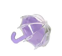 Kreeqe 12 Pack Umbrella Shaped Candy Containers Transparent Wedding Party Favor Boxes Sweet Hearts Valentine Treat(12-pack-purple,M)