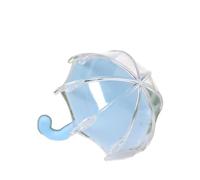Kreeqe 12 Pack Umbrella Shaped Candy Containers Transparent Wedding Party Favor Boxes Sweet Hearts Valentine Treat(12-pack-BABY-BLUE,M)