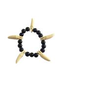 Kreeqe Authentic Feathered Native American Chief Headdress Complete Costume Prop Set for Adult Halloween Tribal Events(Miya-bracelet,M)