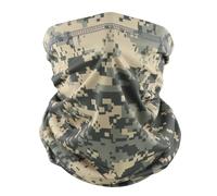 Kreeqe Breathable Cooling Face Mask Neck Gaiter Outdoor Cycling Sun Protection Unisex Bandana Accessories, ACU, M