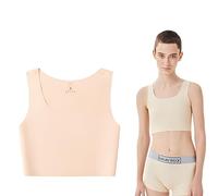 Kreeqe Chest Binder FTM Transgender Binder Trans Lesbian Bra Women Sports Pullover Tank Top breathable and Skin-friendly, Nude, Small