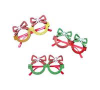 Kreeqe Creative Secret Santa Gift Ideas Festive Holiday Decoration Glasses Santa Snowman Reindeer Designs Adults Teenagers(CHYJ-45(Snowflake-,M)