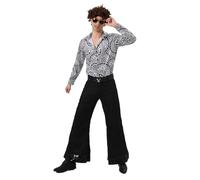 Kreeqe Dynamic Vintage 80s Denim Plaid Stage Costume Set Female Bar Singer Outfit Dance Crew Performance Attire(F,XXL)