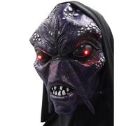 Kreeqe Eerie Authentic Latex Full Head Mask Alien Creature Design Halloween Horror Party Cosplay Accessory Adult 14 Plus(Aliens-red,M)