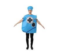 Kreeqe Effortless Last Minute Halloween Costumes for Women Multiple Creative Adult Cosplay Ideas Fun Party Transformations(Blue-gamepad,M)