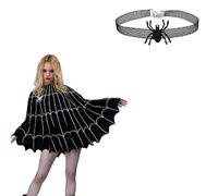 Kreeqe Enchanting Adult Witch Accessories Costume Set Classic Hat Elegant Hairband Mysterious Masks Halloween Magic(Five-piece-set,M)