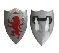 Kreeqe Epic Roman Viking Medieval Warrior Armor Shield Sword Helmet Props Set for Adult Halloween Cosplay Role Play(Large-light-grey,M)