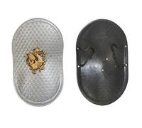Kreeqe Epic Roman Viking Medieval Warrior Armor Shield Sword Helmet Props Set for Adult Halloween Cosplay Role Play(An-elliptical-soli,M)