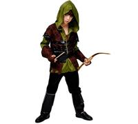 Kreeqe Exciting Last Minute Halloween Costumes For Teen Boys Fantasy Hunter Archer Outfit Quick Carnival Party Set(green-brown,S)