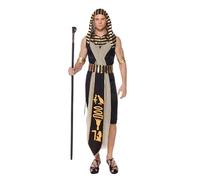 Kreeqe Gorgeous Cleopatra Pharaoh Greek Goddess Halloween Costume Easy Last Minute Costumes Women Fantasy Outfit(male,L)