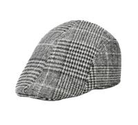 Kreeqe Scary Complete Grandpa Grandma Grandma Costume Set with Wig, Moustache, Hat, Glasses and Accessories for Halloween Cosplay (A-Checked-Baseba, 160 cm)