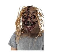 Kreeqe Scary Lifelike Latex Scarecrow Face Mask for Halloween Horror Nights, Scary Attractions, Hay Car Rides Adult (k, M)